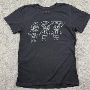 Radiohead W.A.S.T.E. Um Like Whatever Graphic Tee Black Small Modbears Shirt